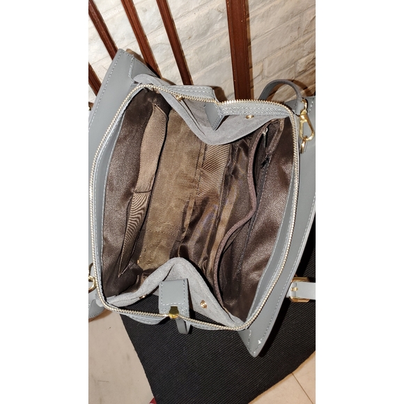 Renata Corsi Grey Leather Handbag/Crossbody - Picture 4 of 5